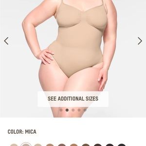 Skims sculpting thong bodysuit L/XL -Mica color (nude)